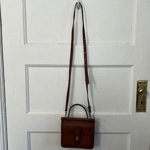 Coach Willis Top Handle 18 in brown leather